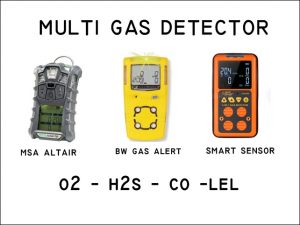 Multi Gas Detector H2S, O2, CO, CH4