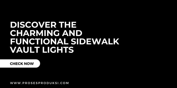 sidewalk vault lights